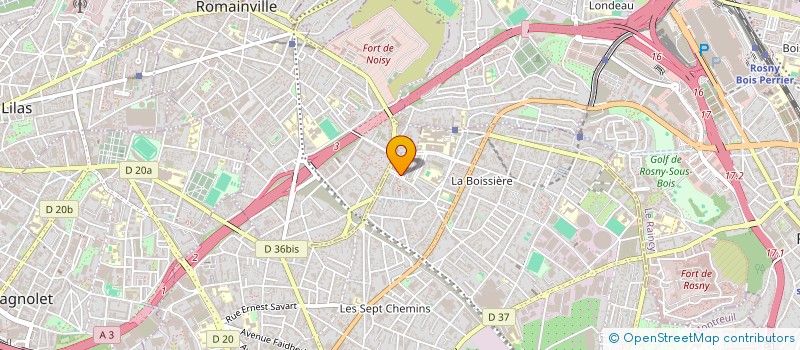 localisation de l'entreprise NOVA-COIFF à MONTREUIL