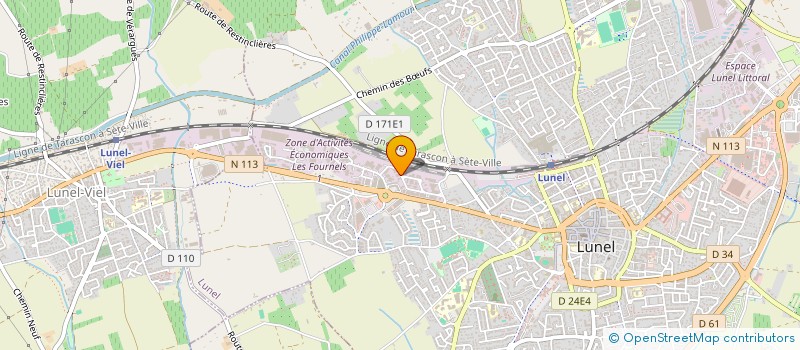 localisation de l'entreprise NOVA COM  LUNEL