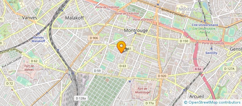 localisation de l'entreprise NOVA COOP PHOTOGRAVURE  MONTROUGE