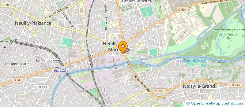localisation de l'entreprise NOVA DRINKS à NEUILLY-SUR-MARNE