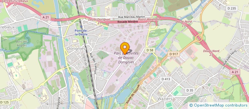 localisation de l'entreprise NOVA ECLAIRAGE AMENAGEMENT  DOUAI