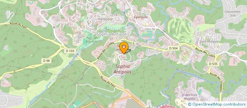 localisation de l'entreprise NOVA FOOD & CO  VALBONNE