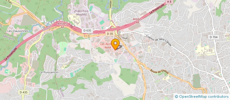 localisation de l'entreprise NOVA HOLDING à ANTIBES