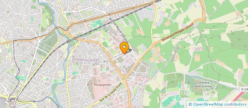 localisation de l'entreprise NOVA-ID à CASTELNAU-LE-LEZ