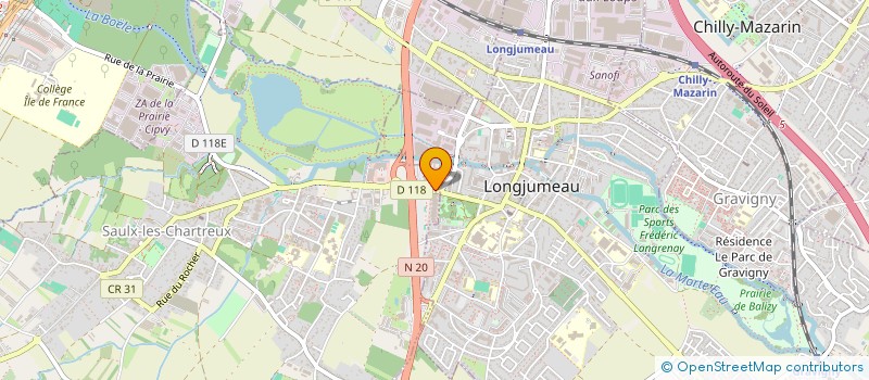 localisation de l'entreprise NOVA PEINTURE à LONGJUMEAU