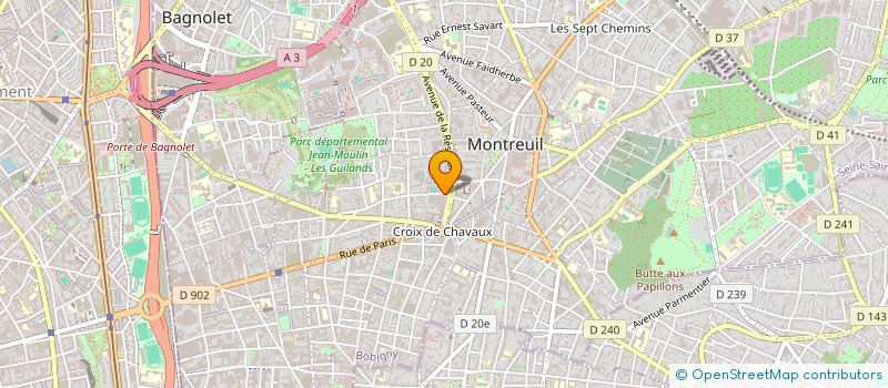 localisation de l'entreprise NOVA RENOV à MONTREUIL