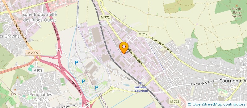 localisation de l'entreprise NOVA RIDE à COURNON-D'AUVERGNE