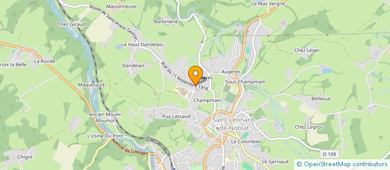 localisation de l'entreprise NOVA SINAE  SAINT-LEONARD-DE-NOBLAT