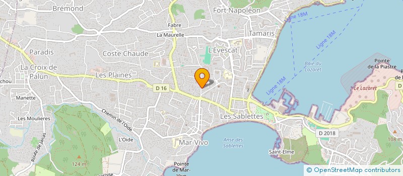 localisation de l'entreprise NOVA TERRA SERVICE à LA SEYNE-SUR-MER