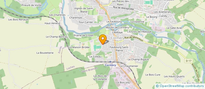 localisation de l'entreprise NOVA-THERM  CORMERY