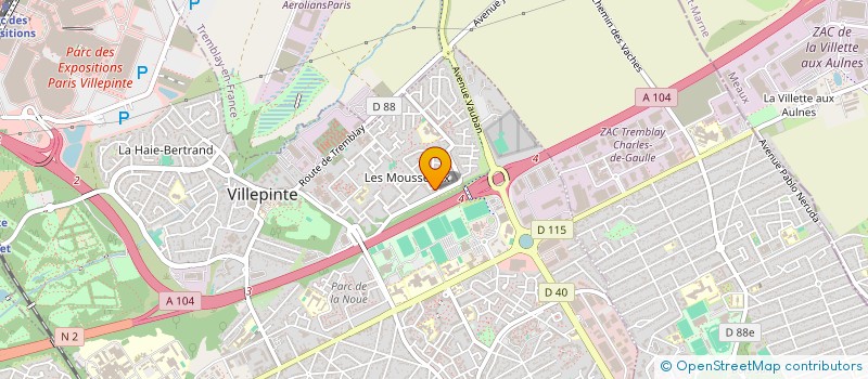 localisation de l'entreprise NOVA TRANS  VILLEPINTE