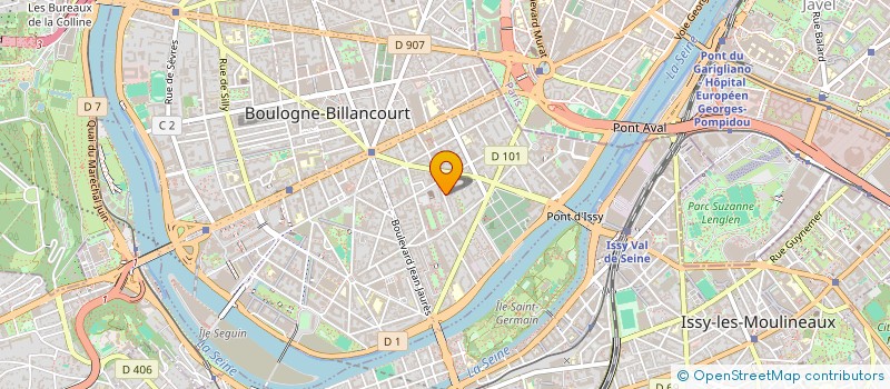 localisation de l'entreprise NOVA YOGA à BOULOGNE BILLANCOURT