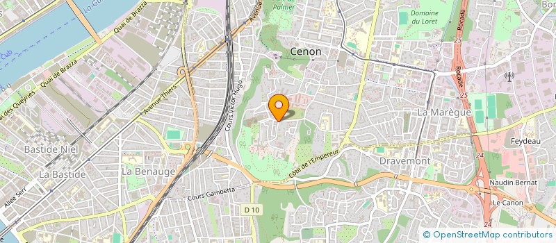 localisation de l'entreprise NOVABAB à CENON