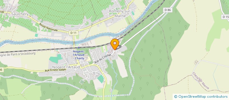localisation de l'entreprise NOVABION à NOGENT-L'ARTAUD