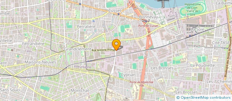 localisation de l'entreprise NOVACAP LXII  VILLEURBANNE