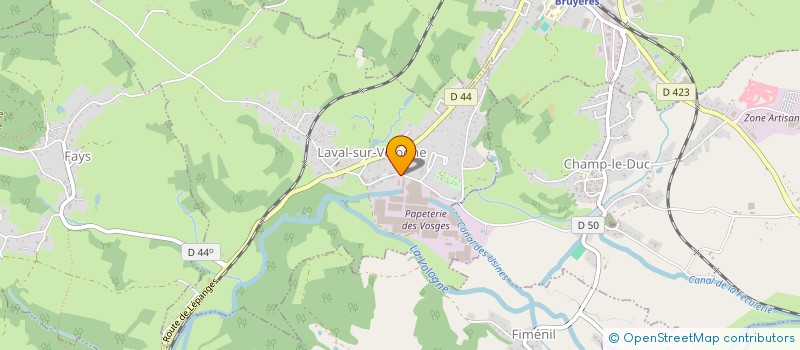 localisation de l'entreprise NOVACARE à LAVAL-SUR-VOLOGNE