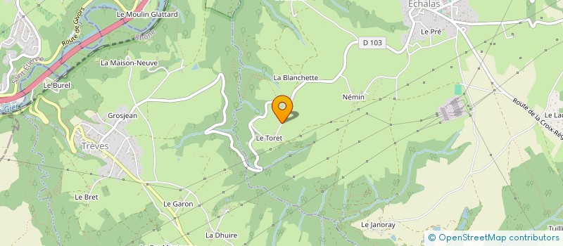 localisation de l'entreprise NOVACITE  ECHALAS