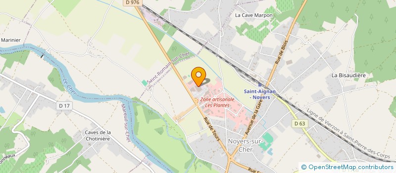 localisation de l'entreprise NOVACLASS  NOYERS-SUR-CHER