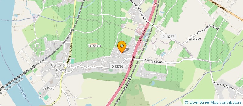 localisation de l'entreprise NOVACODE  CUBZAC-LES-PONTS