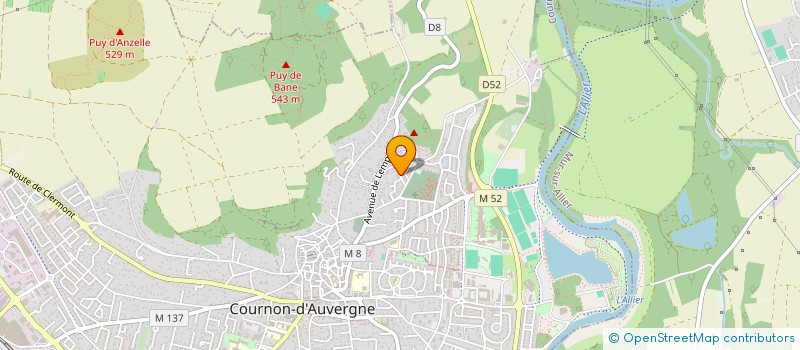 localisation de l'entreprise NOVACOEUR  COURNON-D'AUVERGNE
