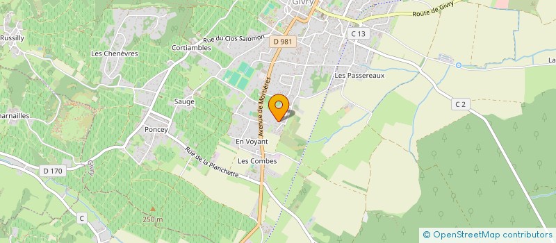 localisation de l'entreprise NOVACT SPORT AGENCY  GIVRY