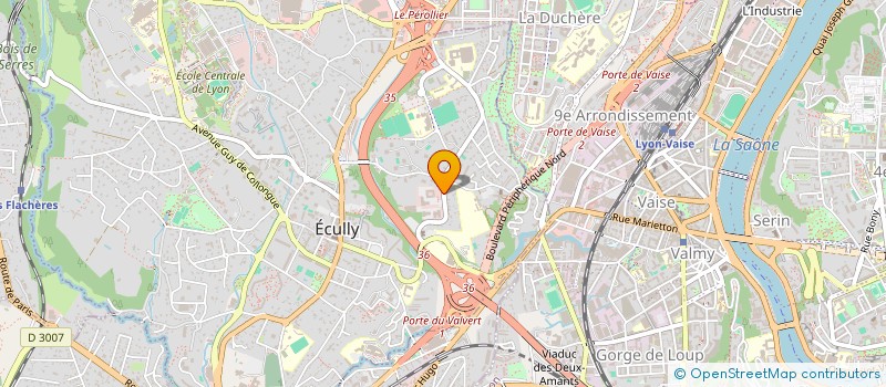localisation de l'entreprise NOVACYL à ECULLY