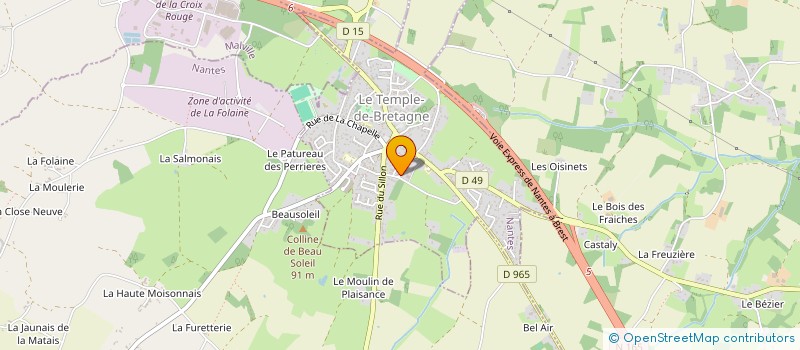 localisation de l'entreprise NOVADIS  LE TEMPLE-DE-BRETAGNE