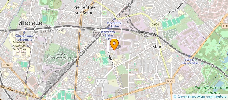 localisation de l'entreprise NOVAE à STAINS