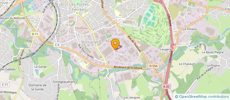 localisation de l'entreprise NOVAE à LIMOGES
