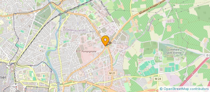 localisation de l'entreprise NOVAE LR - ASSOCIATION POUR LE DEVELOPPEMENT DE LA FILIERE REGIONALE DES TIC EN LR à MONTPELLIER