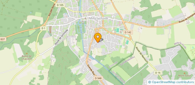 localisation de l'entreprise NOVAFOR à MILLY-LA-FORET