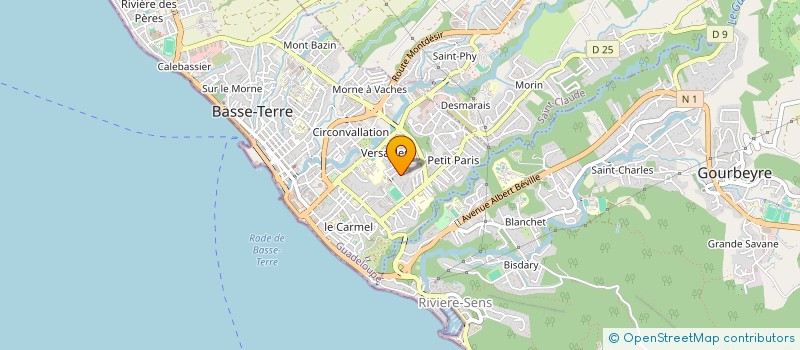 localisation de l'entreprise NOVAFOX FILMS  BASSE-TERRE