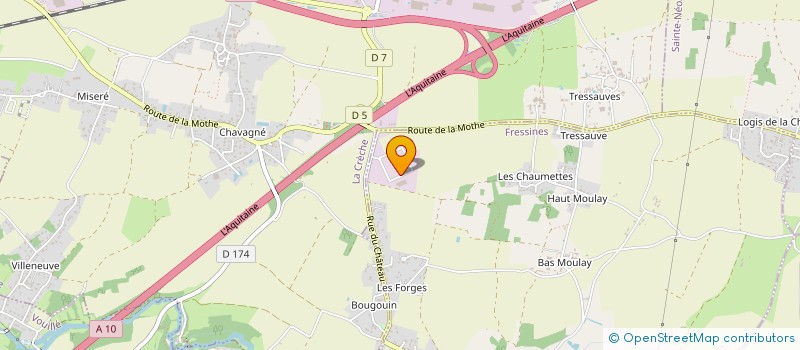 localisation de l'entreprise NOVAG  FRESSINES