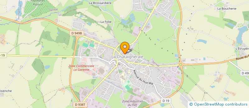 localisation de l'entreprise NOVAGE  LA CHATAIGNERAIE