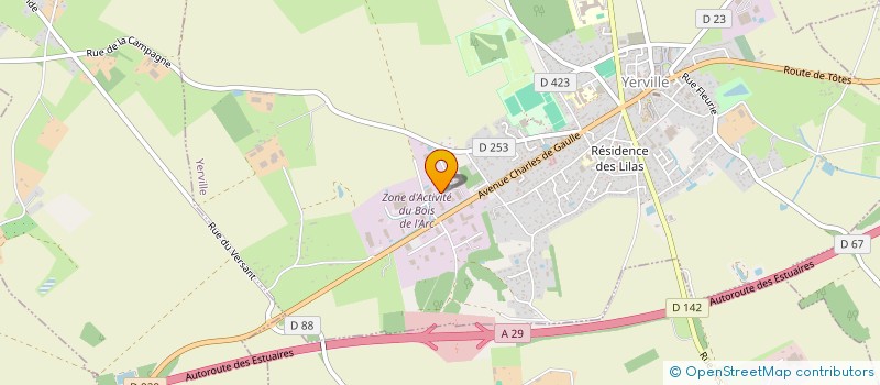 localisation de l'entreprise NOVALAIR NORMANDIE  YERVILLE