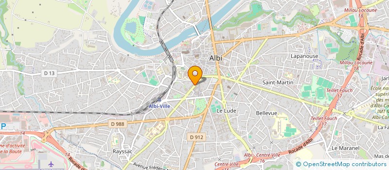 localisation de l'entreprise NOVALBI à ALBI