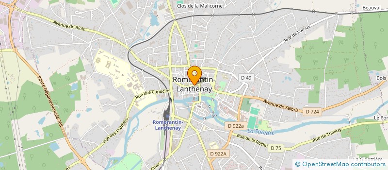 localisation de l'entreprise NOVALEX à ROMORANTIN-LANTHENAY
