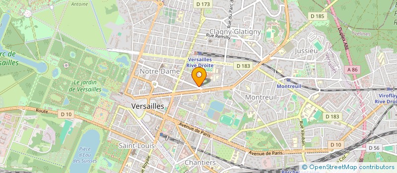 localisation de l'entreprise NOVALINE à VERSAILLES