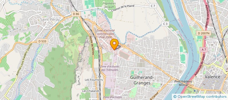 localisation de l'entreprise NOVALIS à SAINT-PERAY