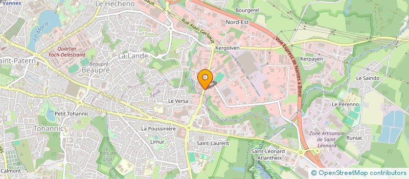 localisation de l'entreprise NOVALOA à VANNES