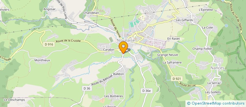 localisation de l'entreprise NOVAMAKE  NOVALAISE