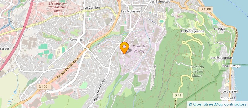 localisation de l'entreprise NOVAMOTION à ANNECY