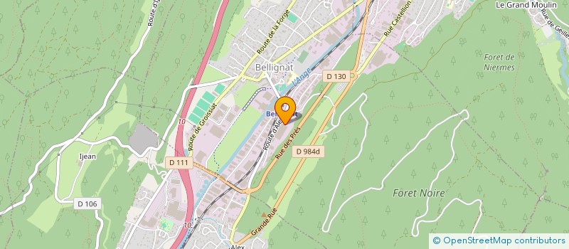 localisation de l'entreprise NOVAP à BELLIGNAT
