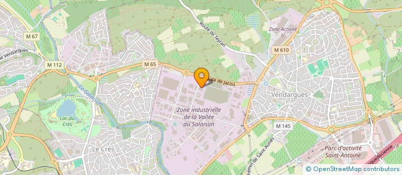 localisation de l'entreprise NOVAPHARM à VENDARGUES
