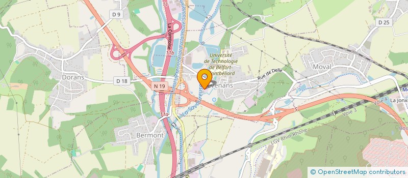 localisation de l'entreprise NOVAPLEST SOC à DANJOUTIN