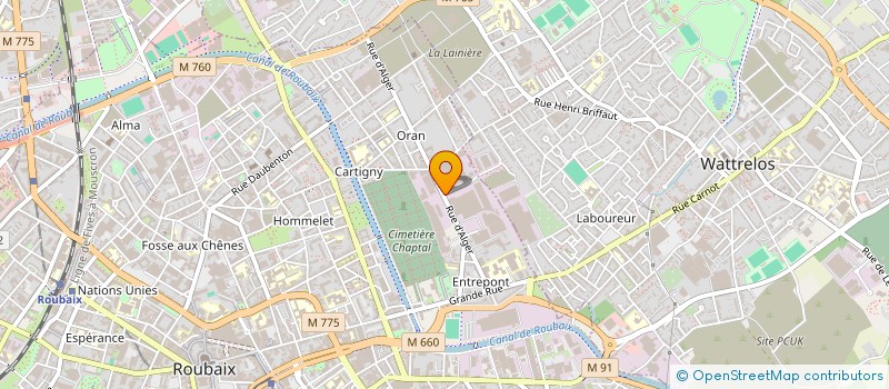 localisation de l'entreprise NOVAPLI à ROUBAIX