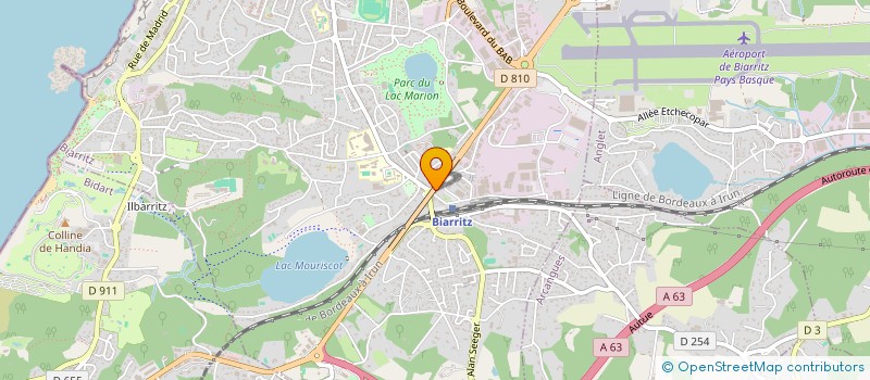 localisation de l'entreprise NOVAPROD  BIARRITZ