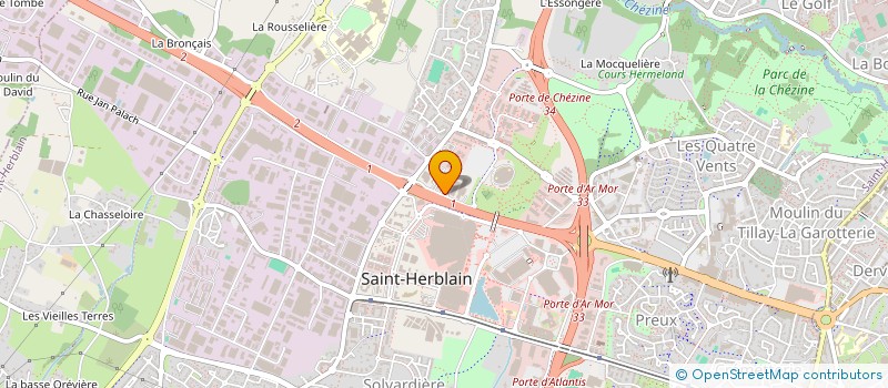 localisation de l'entreprise NOVARAM à SAINT-HERBLAIN