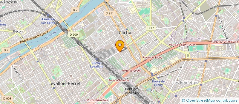 localisation de l'entreprise NOVARCHIVE ILE DE FRANCE à CLICHY