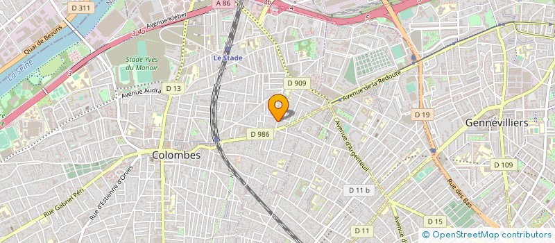 localisation de l'entreprise NOVARCS  COLOMBES
